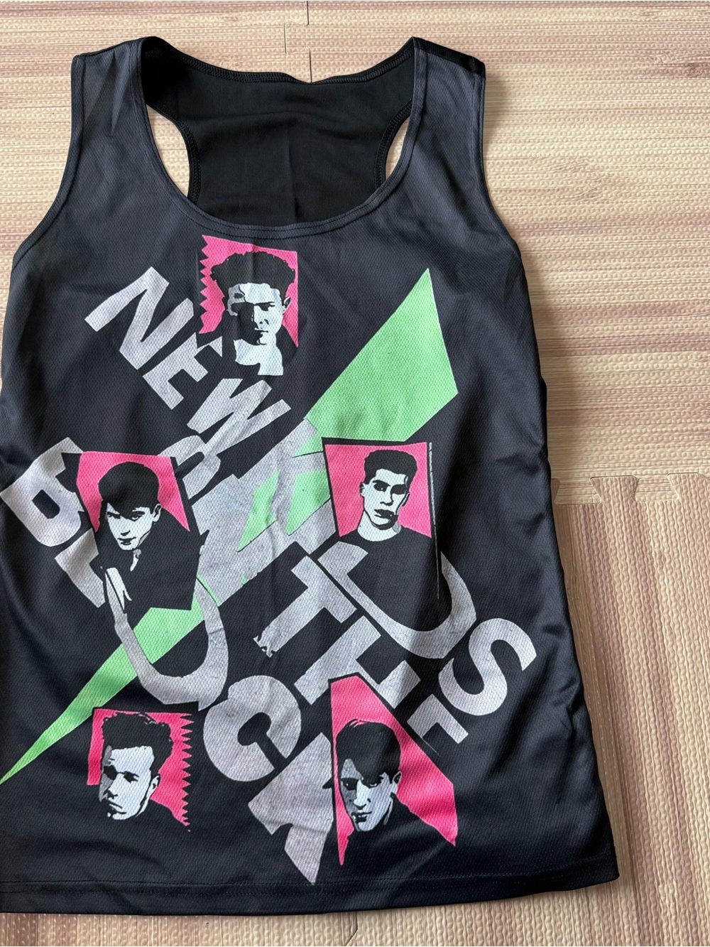 80s New Kids on the Block Style Graphic Tank Top Womens Medium